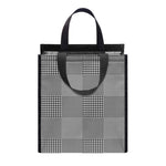 Prince of Wales Check Pattern Print Insulated Lunch Tote