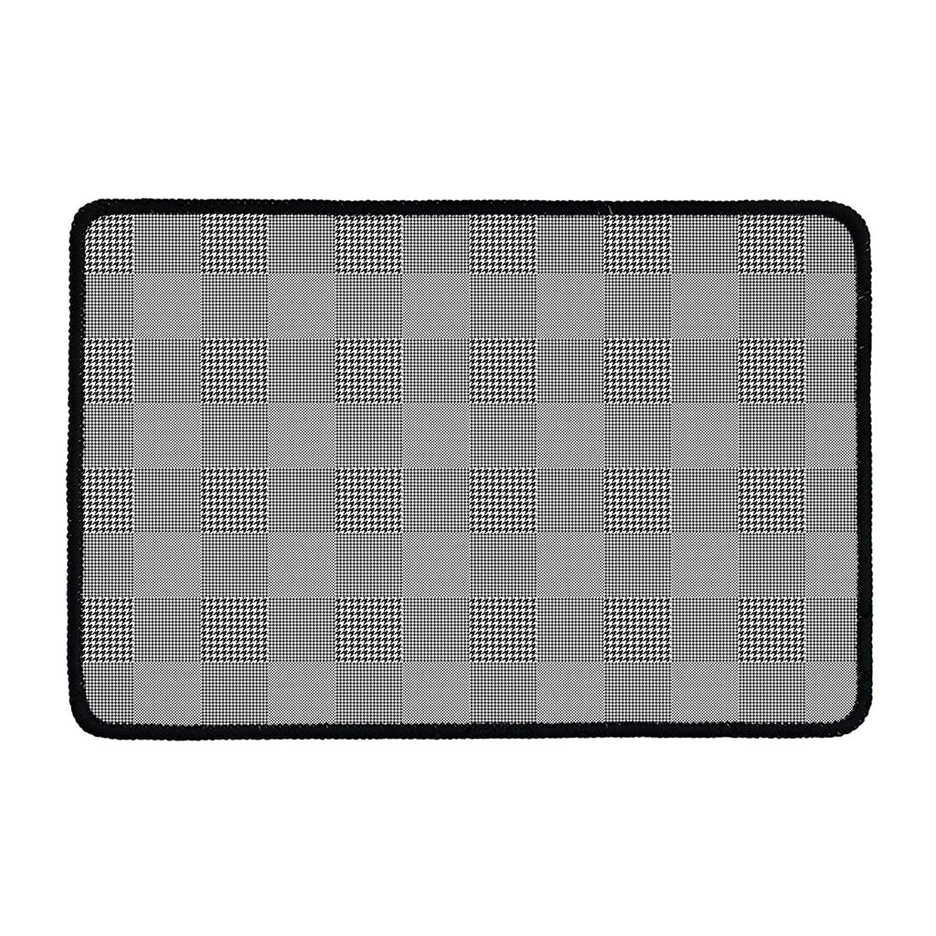 Prince of Wales Check Pattern Print Kitchen Mat