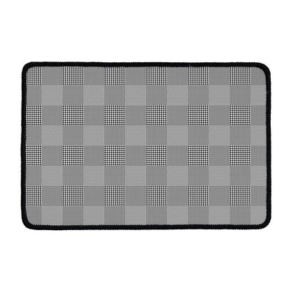 Prince of Wales Check Pattern Print Kitchen Mat