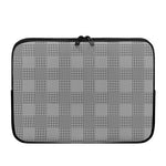 Prince of Wales Check Pattern Print Laptop Sleeve