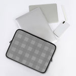 Prince of Wales Check Pattern Print Laptop Sleeve