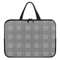 Prince of Wales Check Pattern Print Laptop Sleeve With Handle