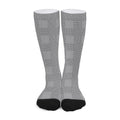 Prince of Wales Check Pattern Print Long Socks