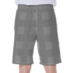 Prince of Wales Check Pattern Print Men's Beach Shorts
