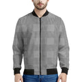 Prince of Wales Check Pattern Print Men's Bomber Jacket