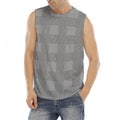 Prince of Wales Check Pattern Print Men's Fitness Tank Top