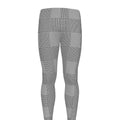 Prince of Wales Check Pattern Print Men's Leggings