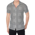Prince of Wales Check Pattern Print Men's Shirt