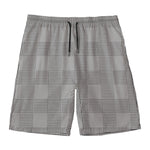 Prince of Wales Check Pattern Print Men's Swim Trunks