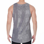 Prince of Wales Check Pattern Print Men's Velvet Tank Top