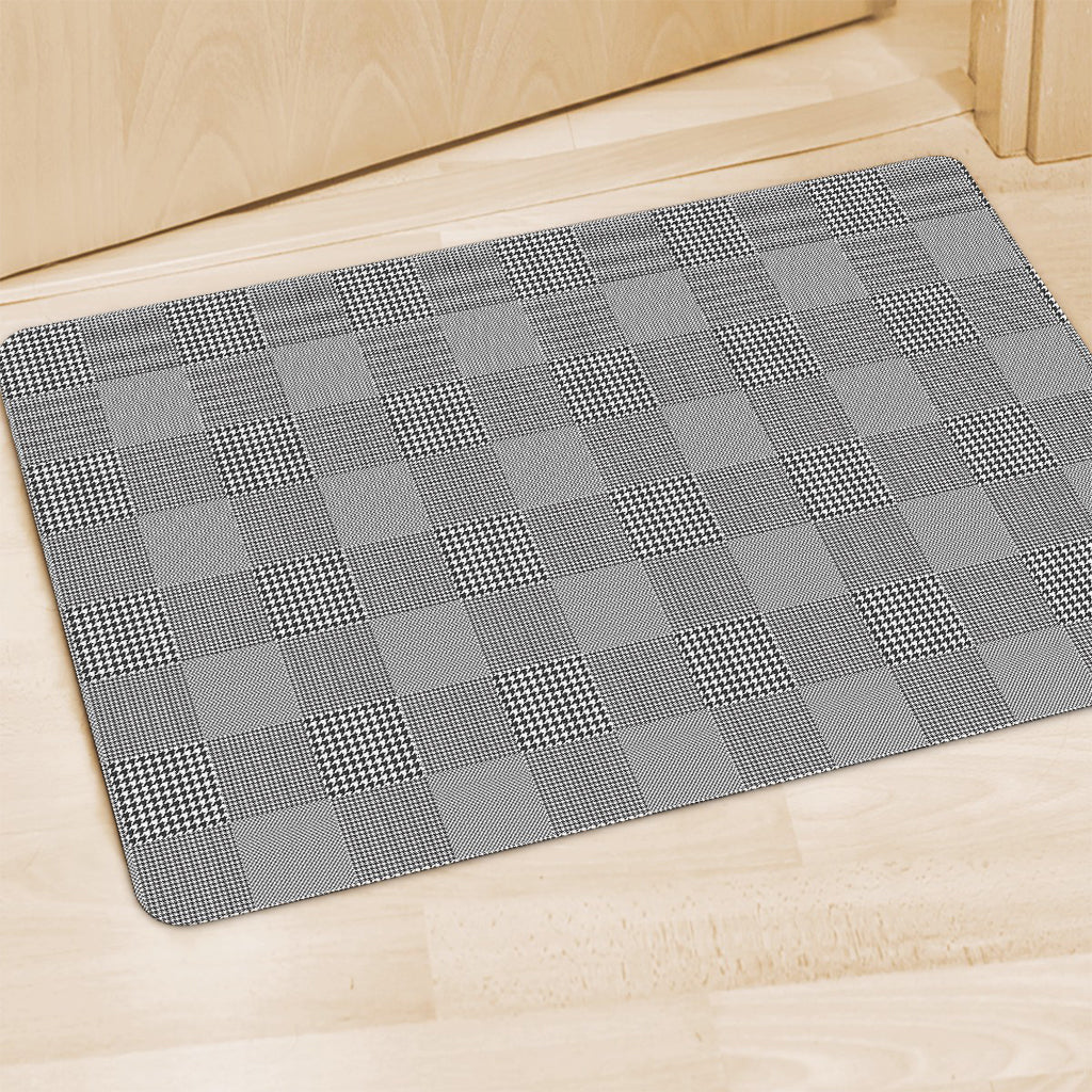 Prince of Wales Check Pattern Print Polyester Doormat