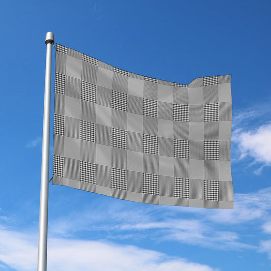 Prince of Wales Check Pattern Print Polyester Flag