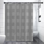 Prince of Wales Check Pattern Print Premium Shower Curtain