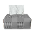 Prince of Wales Check Pattern Print Rectangle Tissue Box Cover