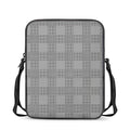 Prince of Wales Check Pattern Print Rectangular Crossbody Bag