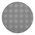 Prince of Wales Check Pattern Print Round Blanket