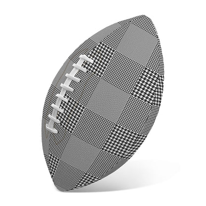 Prince of Wales Check Pattern Print Rugby Ball