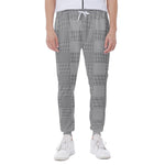 Prince of Wales Check Pattern Print Scuba Joggers