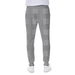 Prince of Wales Check Pattern Print Scuba Joggers