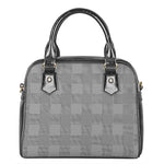 Prince of Wales Check Pattern Print Shoulder Handbag
