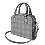 Prince of Wales Check Pattern Print Shoulder Handbag