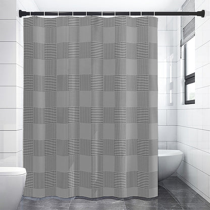 Prince of Wales Check Pattern Print Shower Curtain