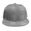 Prince of Wales Check Pattern Print Snapback Cap