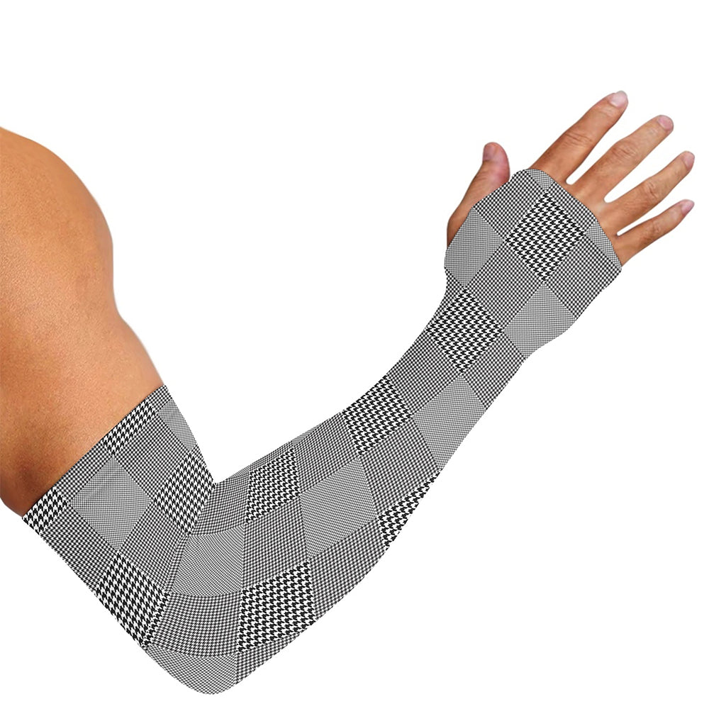 Prince of Wales Check Pattern Print Sun Protection Arm Sleeves