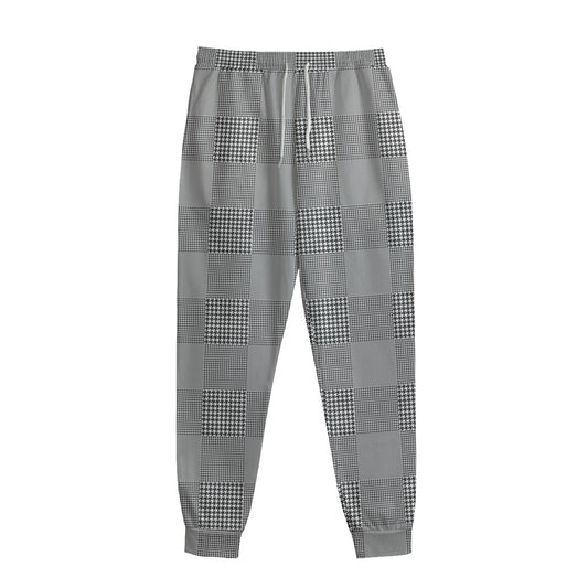 Prince of Wales Check Pattern Print Sweatpants