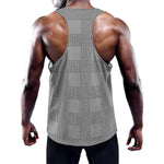 Prince of Wales Check Pattern Print Training Tank Top