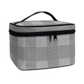 Prince of Wales Check Pattern Print Travel Makeup Bag