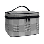Prince of Wales Check Pattern Print Travel Makeup Bag
