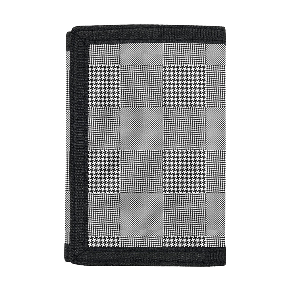 Prince of Wales Check Pattern Print Trifold Wallet