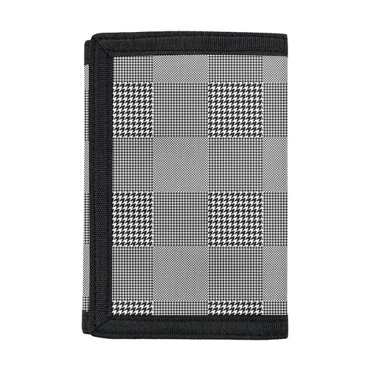 Prince of Wales Check Pattern Print Trifold Wallet