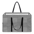 Prince of Wales Check Pattern Print Utility Tote Bag