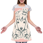 Princess Poodle Print Adjustable Apron
