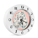 Princess Poodle Print Alarm Clock