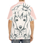 Princess Poodle Print Aloha Shirt