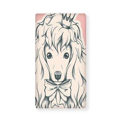 Princess Poodle Print Baby Crib Sheet