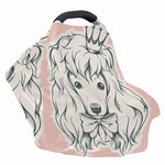 Princess Poodle Print Baby Seat Cover
