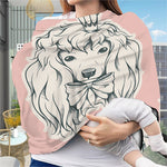 Princess Poodle Print Baby Seat Cover