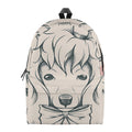 Princess Poodle Print School Backpack