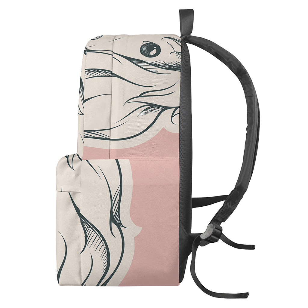 Princess Poodle Print Backpack