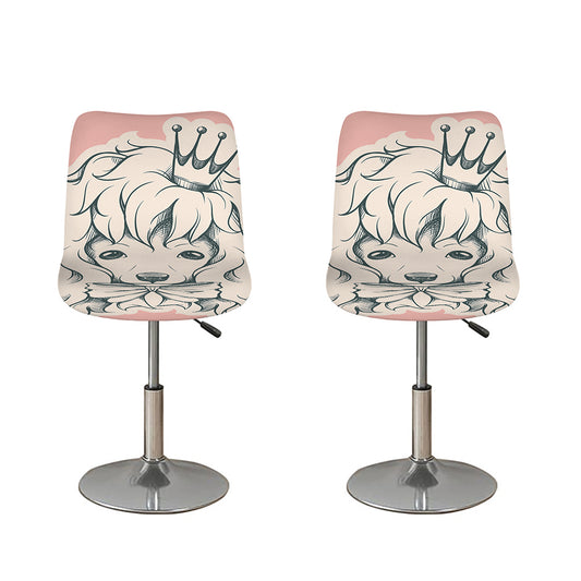 Princess Poodle Print Bar Stool Covers