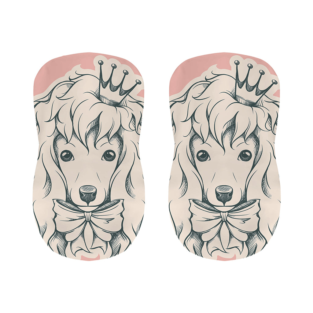 Princess Poodle Print Bar Stool Covers