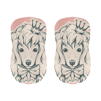 Princess Poodle Print Bar Stool Covers