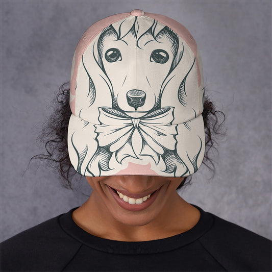 Princess Poodle Print Baseball Cap