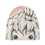 Princess Poodle Print Beanie
