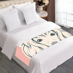 Princess Poodle Print Bed Runner