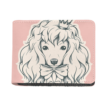 Princess Poodle Print Bifold Wallet